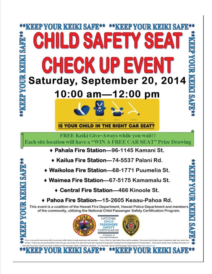 Child Safety Seat Flier